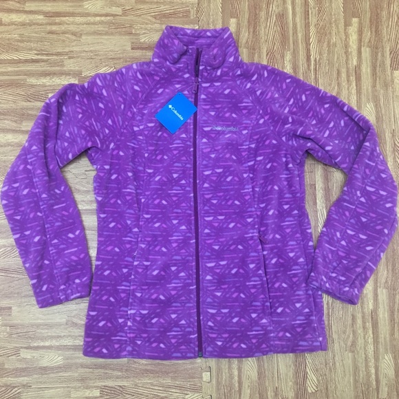 Columbia Sawyer Rapids Printed Fleece Purple N9 - Picture 2 of 2
